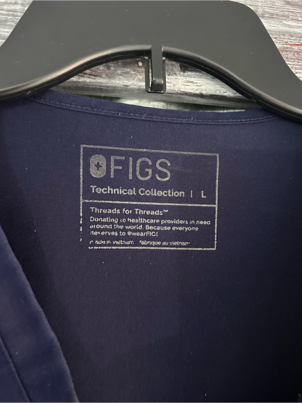 Figs | Technical Collection | Large | Navy Top | Scrubs